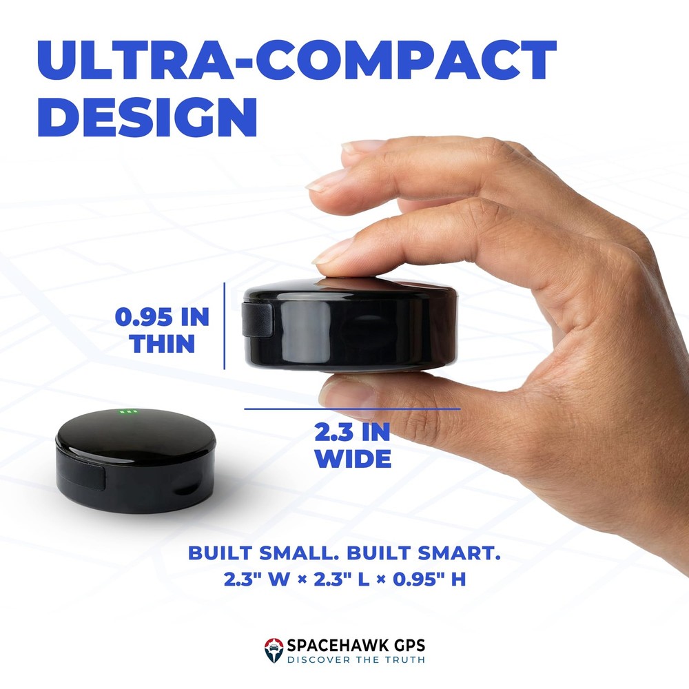 SpaceHawk GPS Tracker - Real-Time Mini GPS System. Hidden GPS Tracking Device...