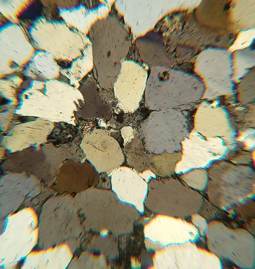 Thin-section Mount from IDHP UPH 2 Petrographic Microscope Slide 164-1856.5