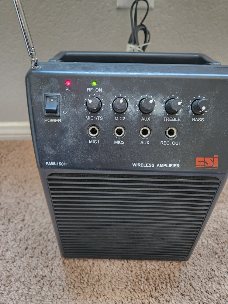 CSI PAW-150 Wireless Amplifier & CSI Dynamic Wireless Microphone MWH-100