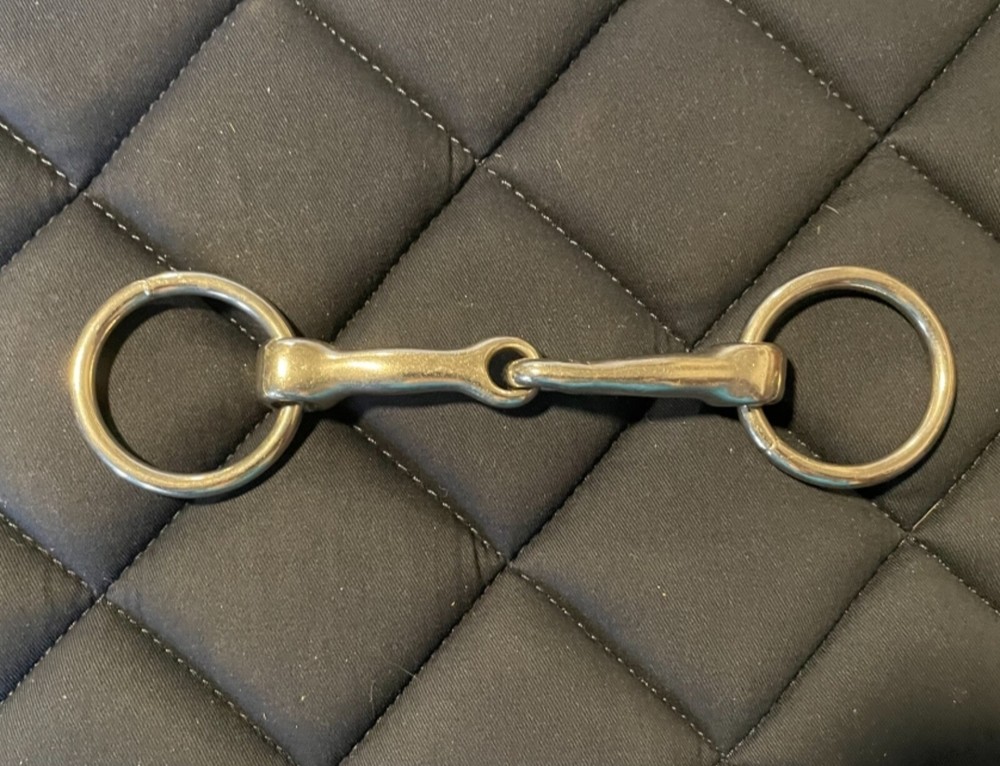 O Ring Metal Jointed Snaffle Bit 4”