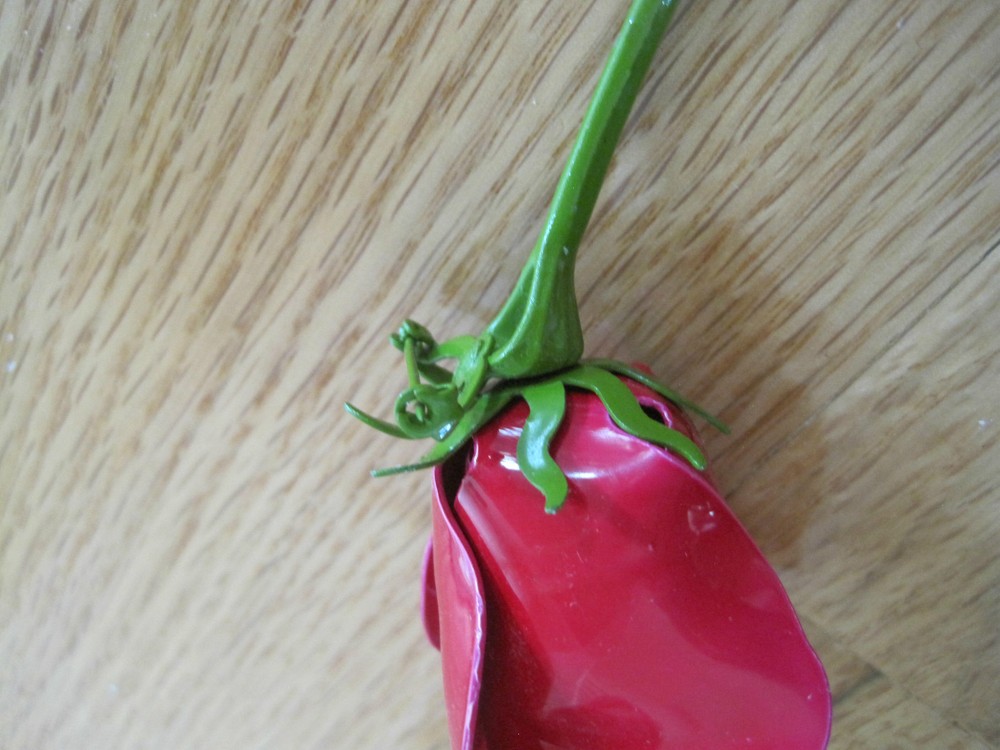 Rose Pin Pink Realistic Size