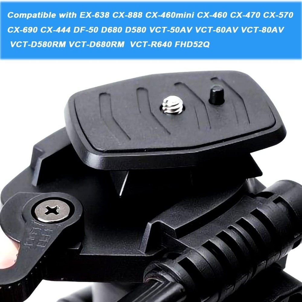 Compatible 41mm & 43mm Tripod Quick Release Plates - Easy Install for Secure Fit