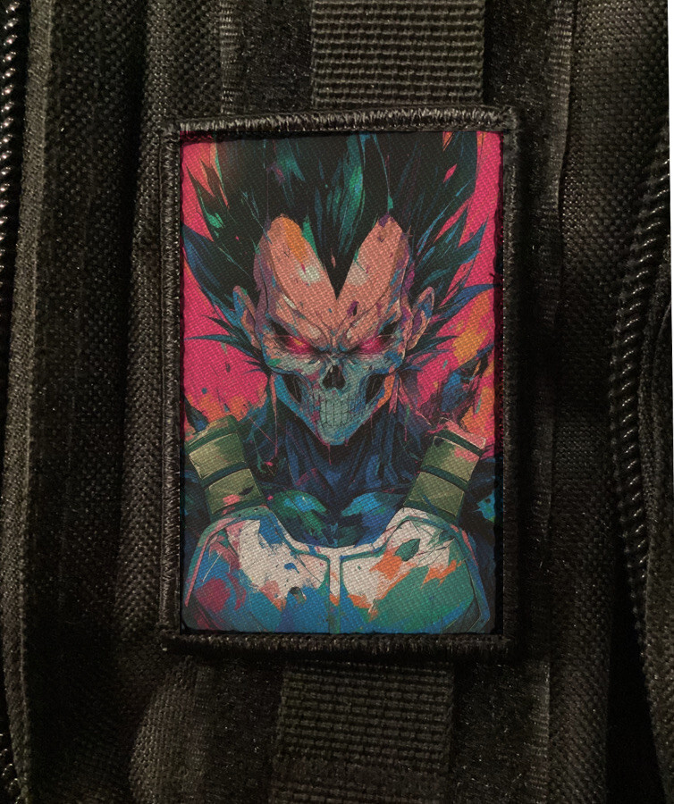 Power Level 9000 Patch Dragon Skull Ball Patch Army Morale Hook [sub]