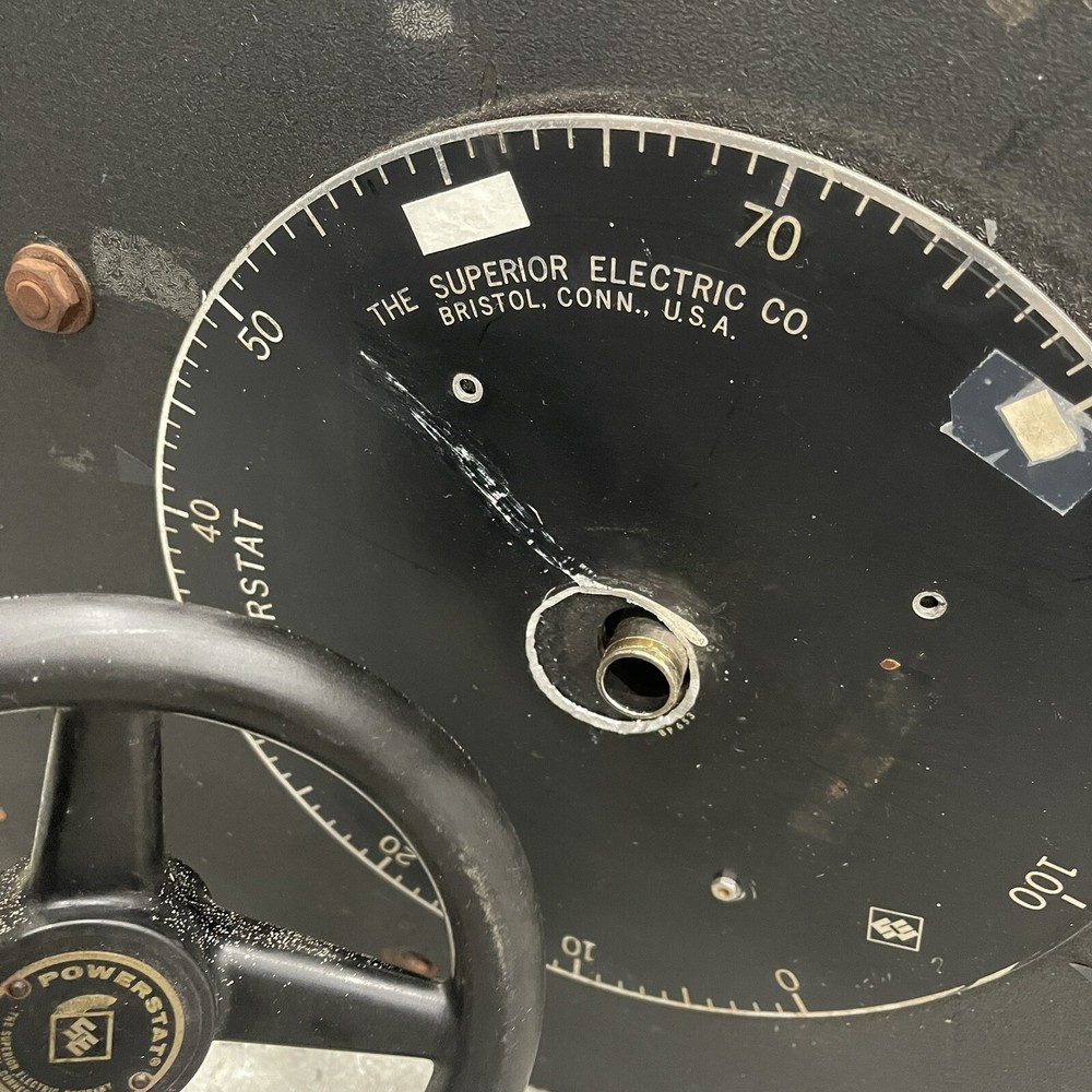 Superior Electric Powerstat - broken wheel