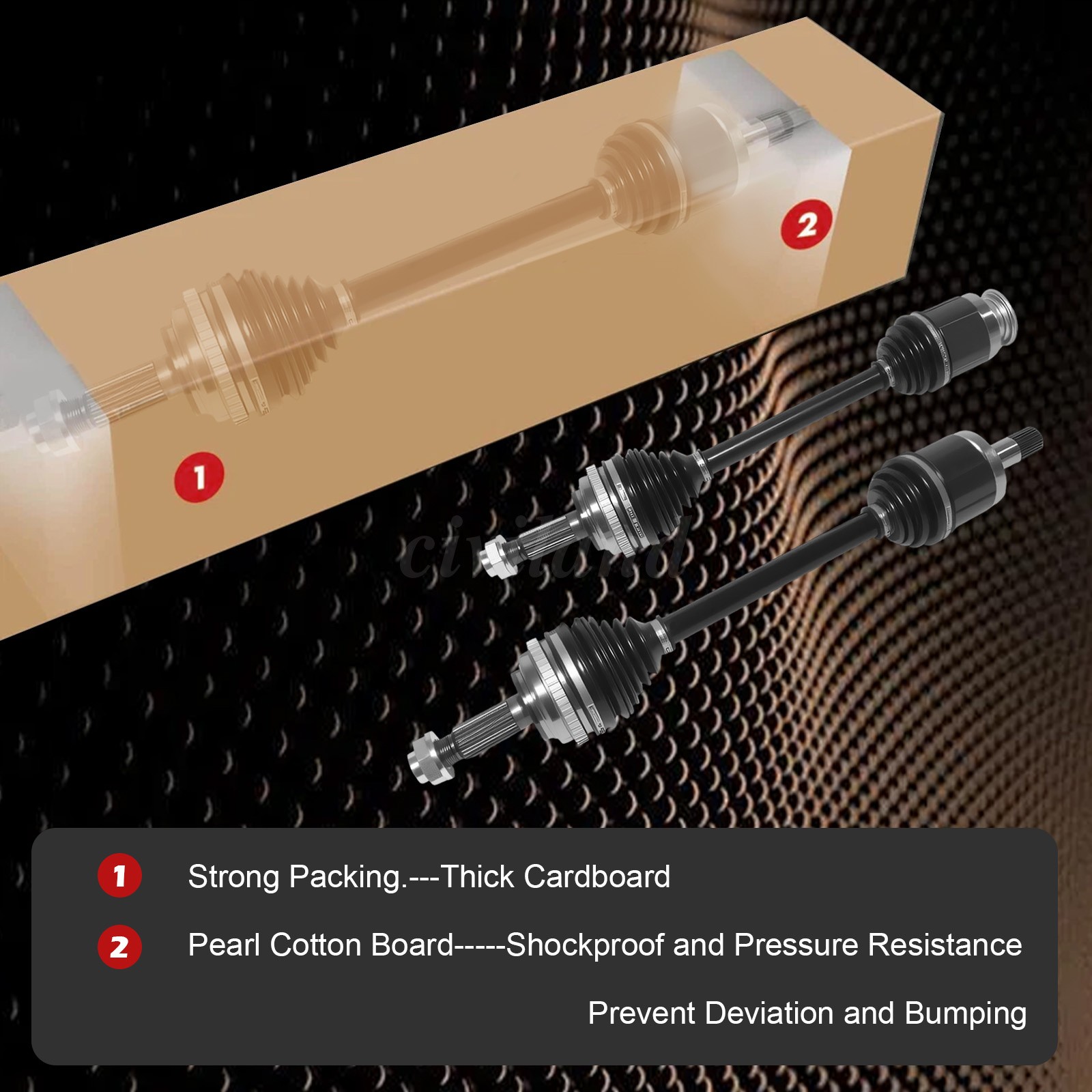 CV Axle Shaft Front Left & Right Set for Honda CR-V 2.0L Automatic 4WD 1997-2001