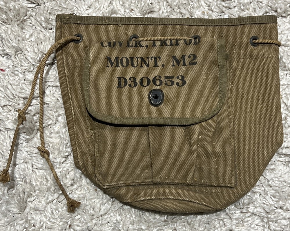 1943 ORIGINAL WWII U.S. ARMY INFANTRY M2 TRIPOD MOUNT COVER-CRAWFORD MFG.