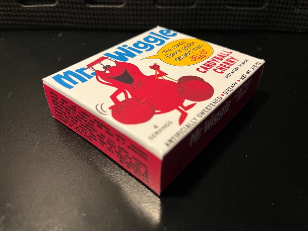 Mr Wiggle jello (Cannonball Cherry) - Empty custom design display box