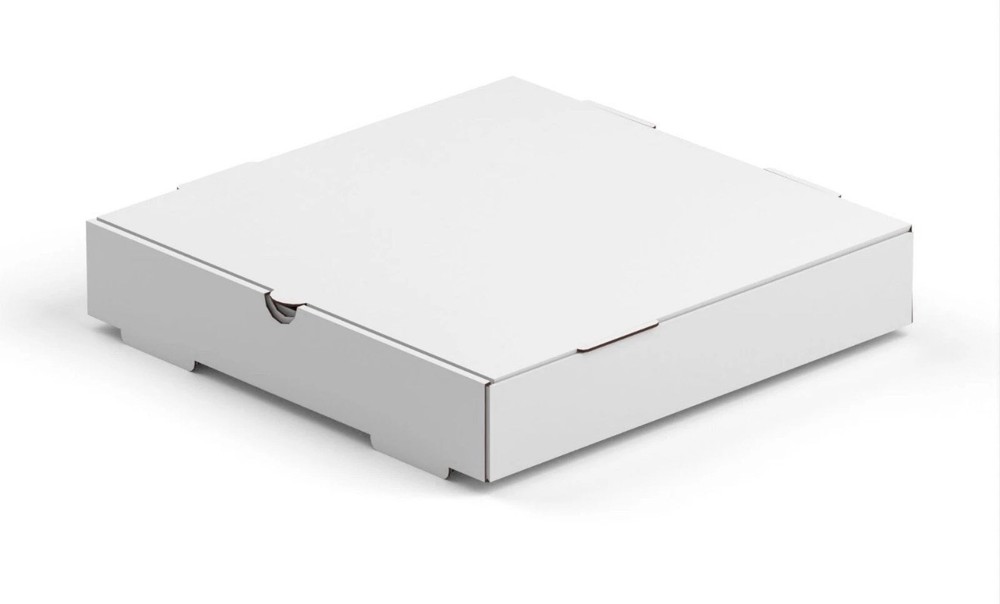 14x 14x2 White Corrugated Plain Unprinted Pizza / Bakery Box (200/Bundle)