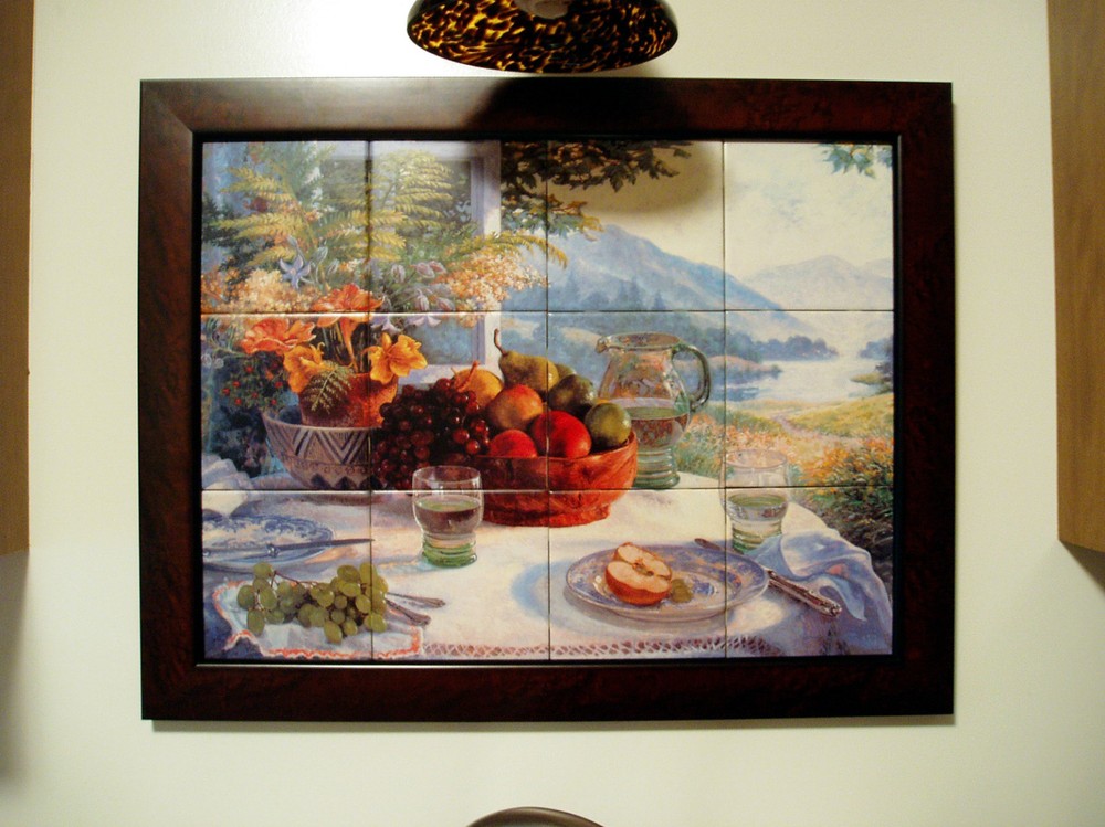 Art Landscape Fruit Grape Mural Ceramic Decor Backsplash Tile #43