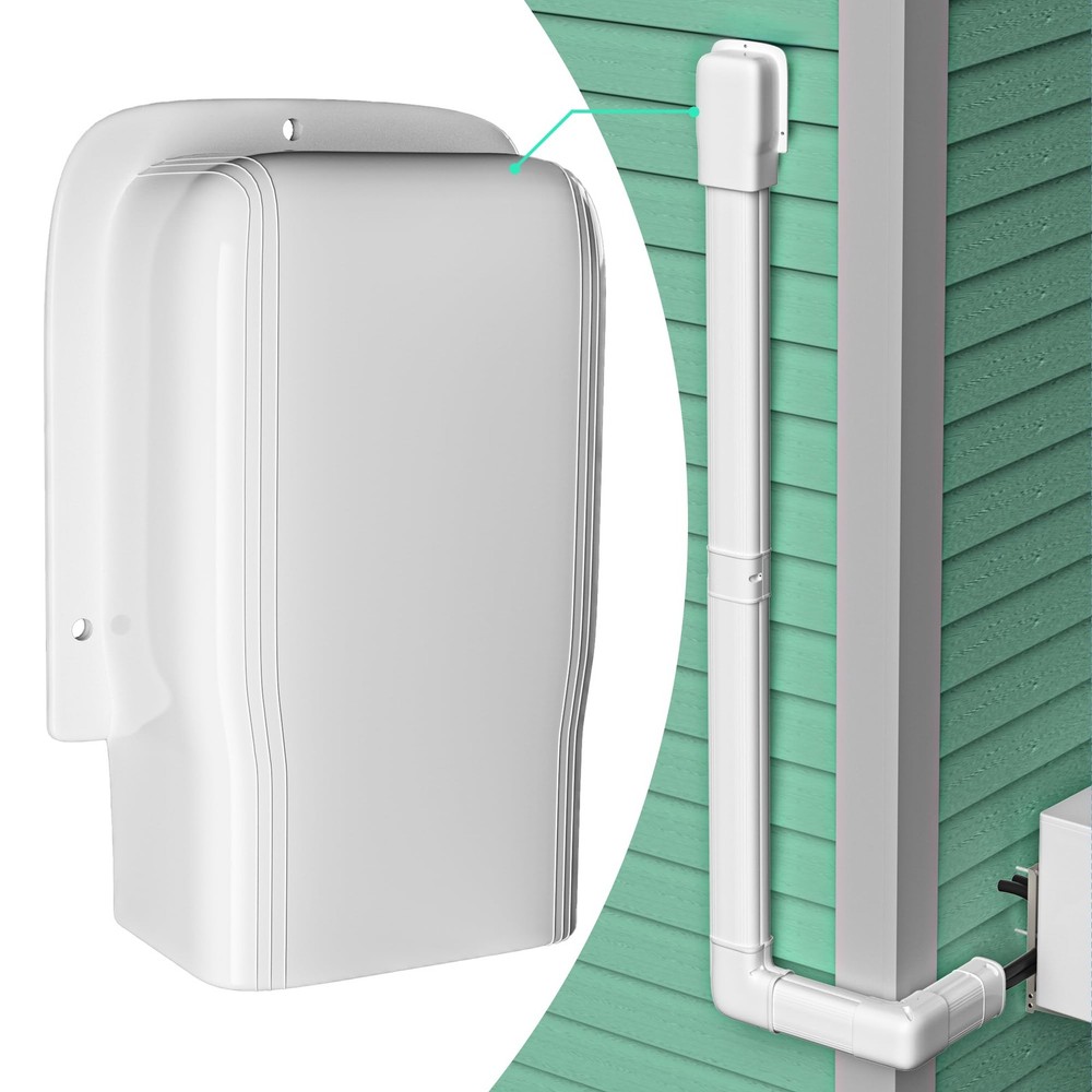 4" Width Wall Cover, Mini Split Line Set Cover for Mini Split Conditioners,
