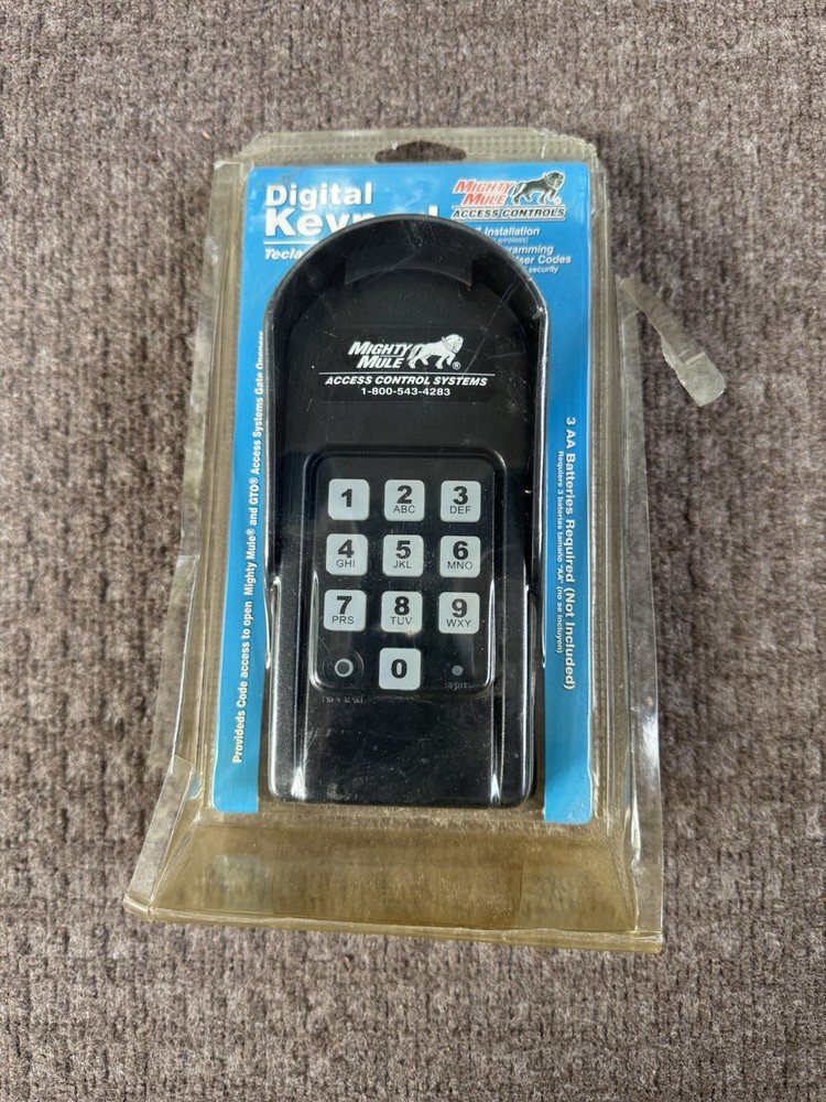 Mighty Mule Wireless Digital Keypad FM137 Black 25