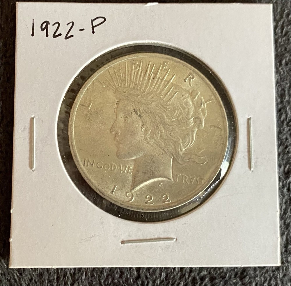 Peace Silver Dollar 1922-P - 90% Silver