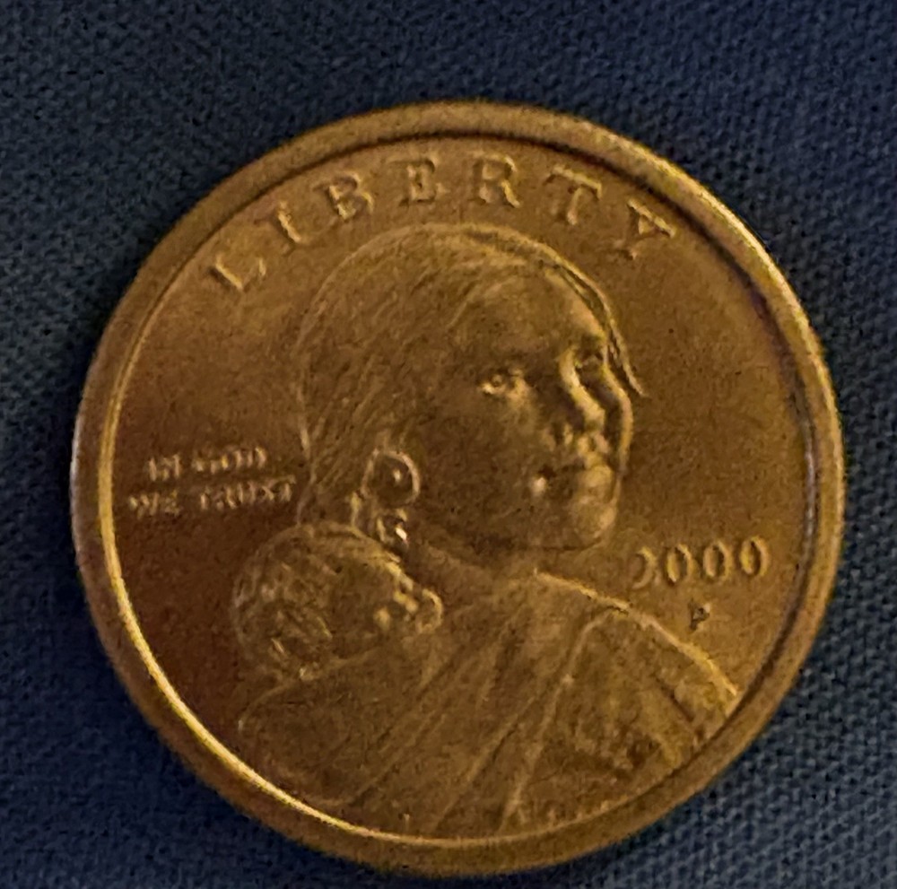 2000 p error sacagawea dollar uncirculated in excellent condition
