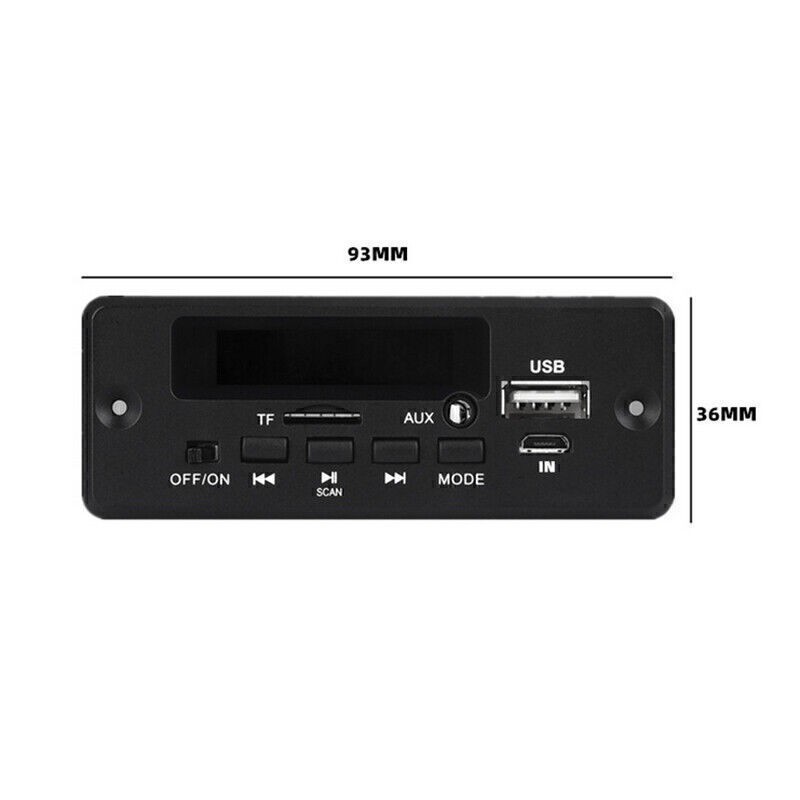 Bluetooth 5V-12V MP3 Player Decoder Board 2 * 25W Amplifier Car FM Radio Module