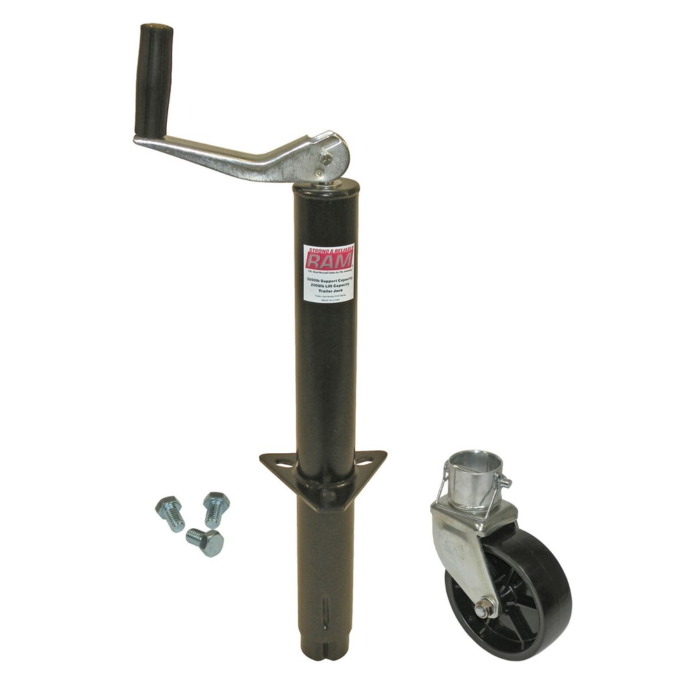 A-Frame Trailer Jack with Wheel and Mounting Hardware (JB-2000B-101)