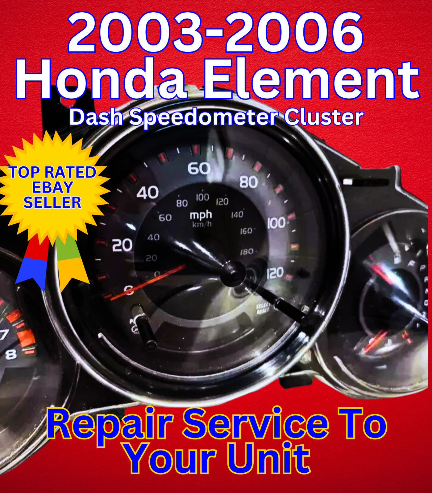 2003-2006 Honda Element Speedometer Gauge Cluster Repair Service to Your Unit