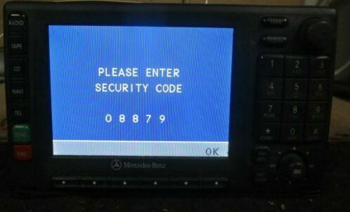 Mercedes Navigation radio CODE anti theft RA 4110 AL 4210 RA4310 RA4910 MCS