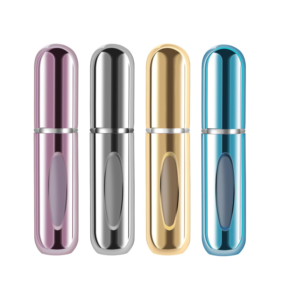 Portable Mini Refillable Perfume Atomizer Bottle, 5Ml, 4 Pack
