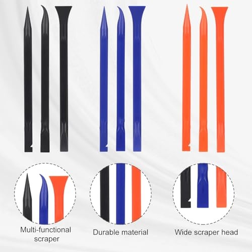 9pcs Car Detailing Pick Set Kit, Anti-Scratch Plastic Scraper Tools, Multi