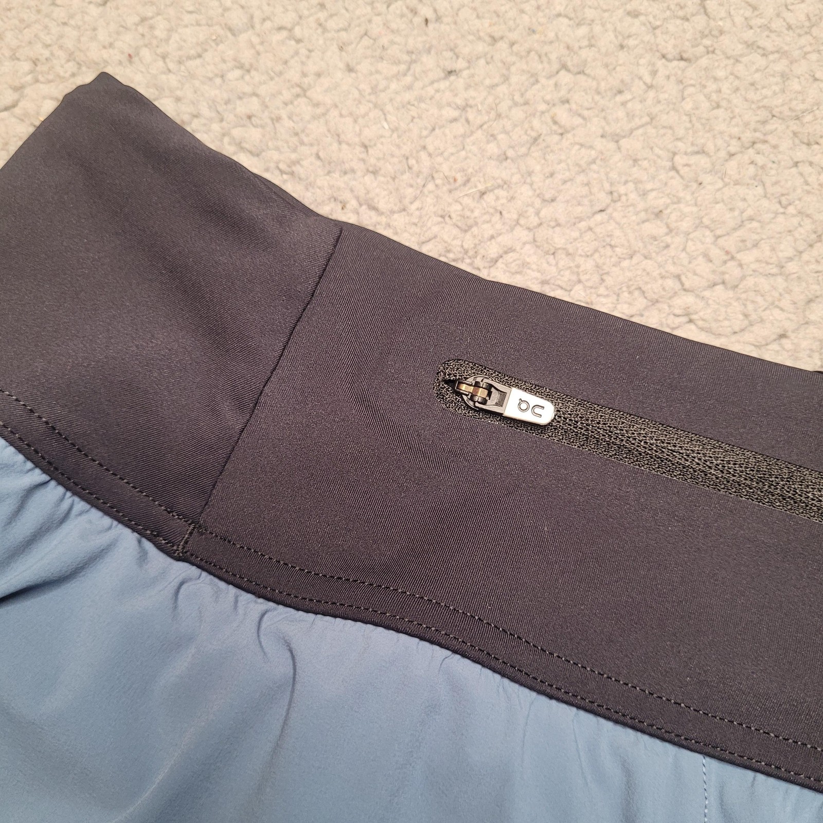 On Running Shorts Womens Medium Blue Stone Lined Lightweight Athletic Sport