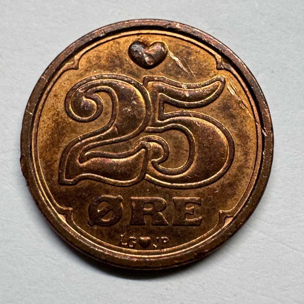 1990 Denmark 25 Ore - Coin #C-043