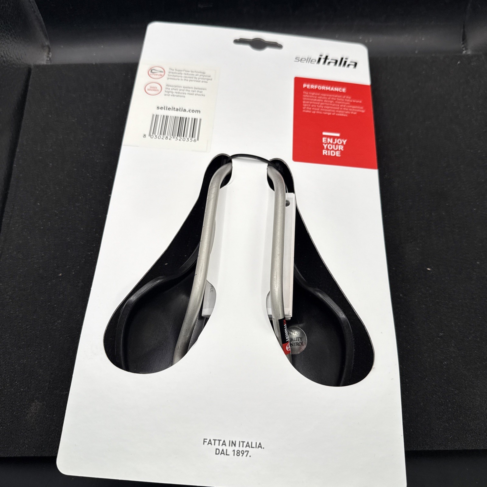 Selle Italia Flite Boost X-cross Superflow S3 135mm Ti316 Grey (9419-44)