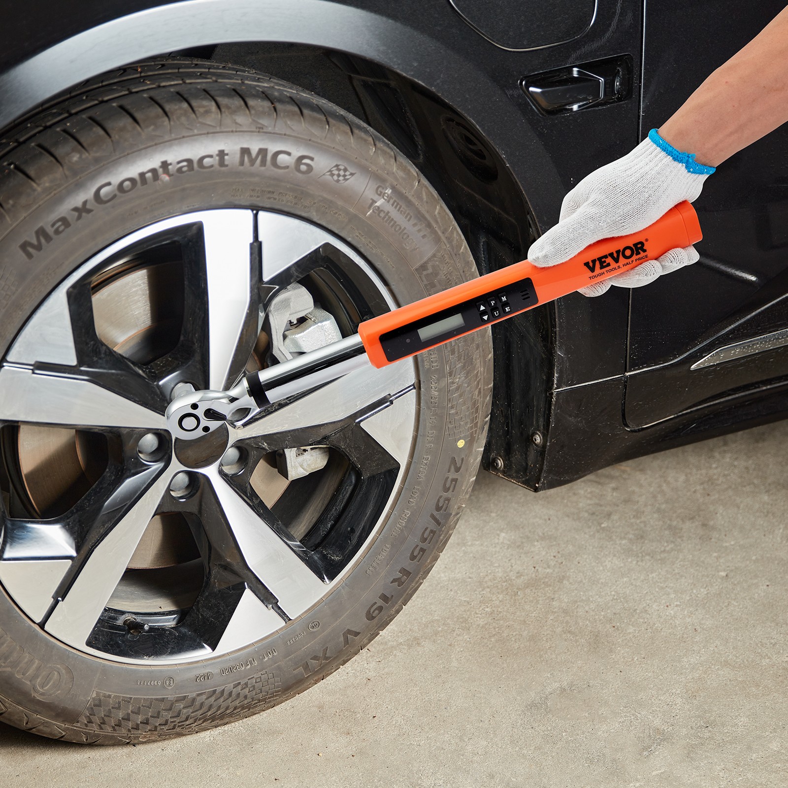 VEVOR Digital Torque Wrench Adjustable Torque Wrench 3/8" Drive 3.7-37 ft.lb