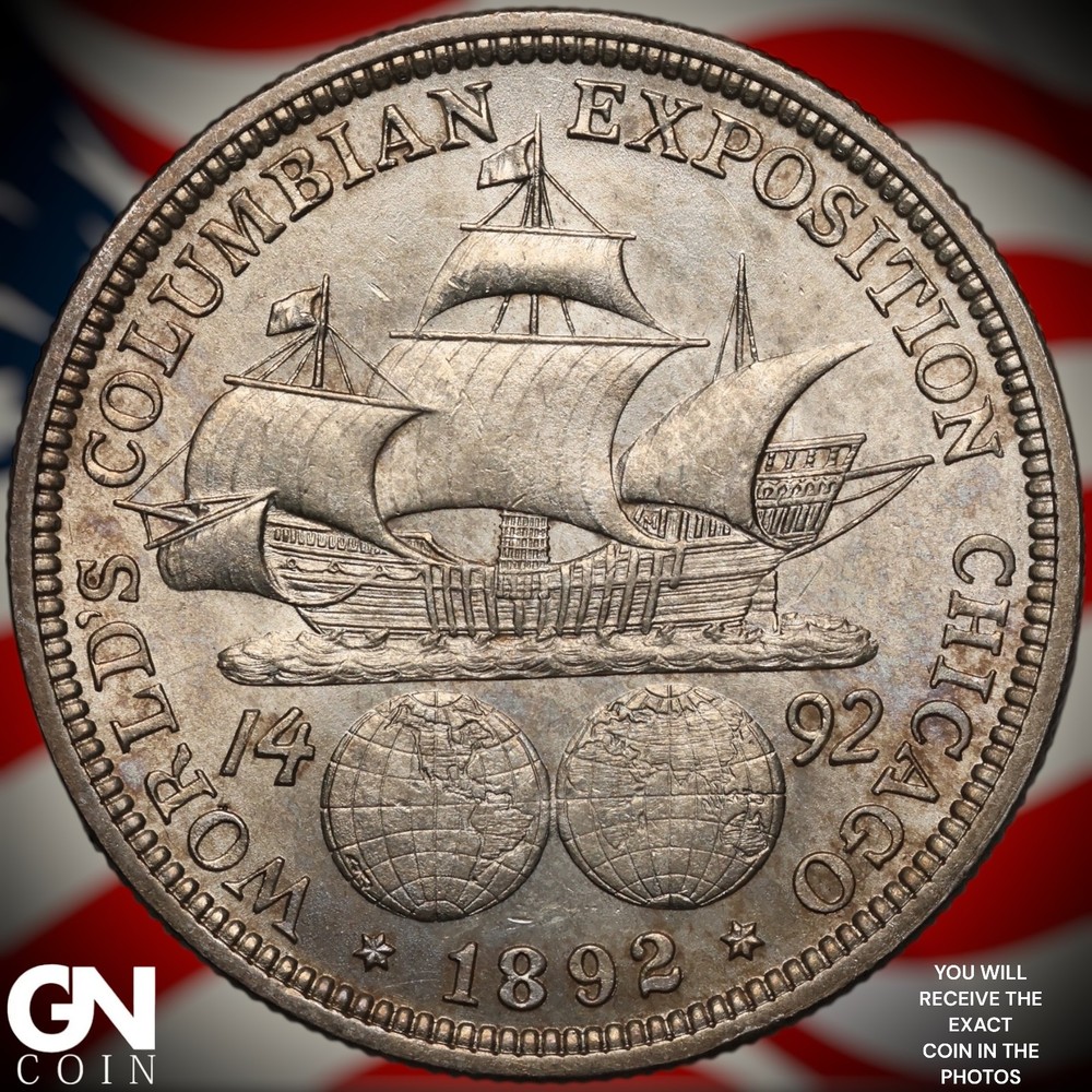 1892 COLUMBIAN Commemorative Half Dollar A3136