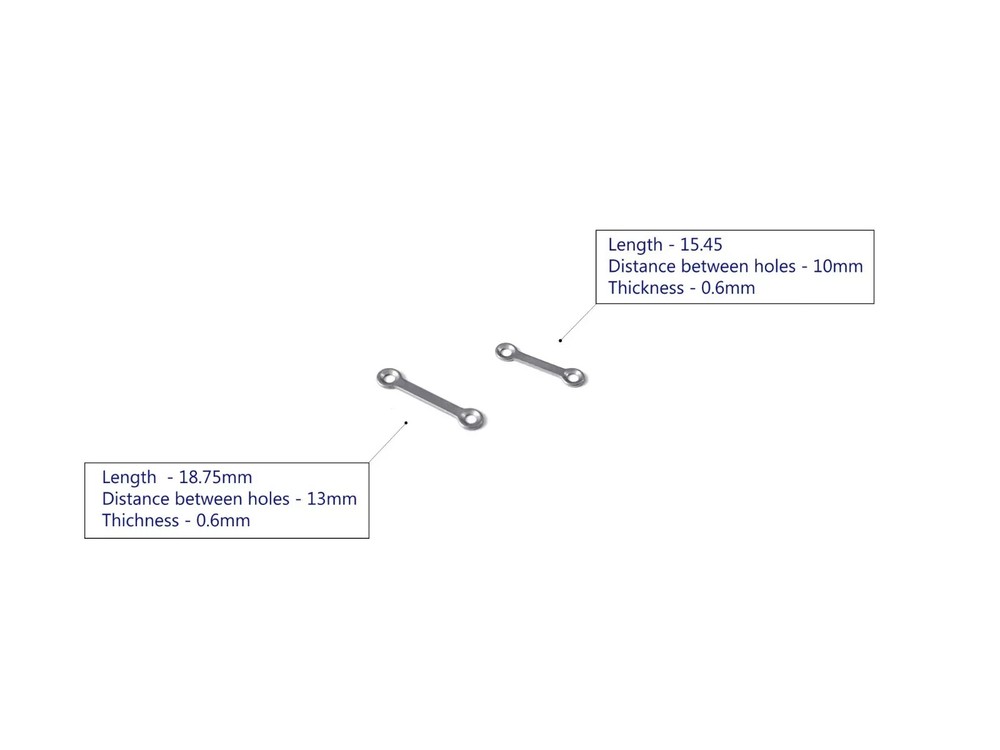 1.5mm Craniotomy Plates with Screws titanium veterinary instruments