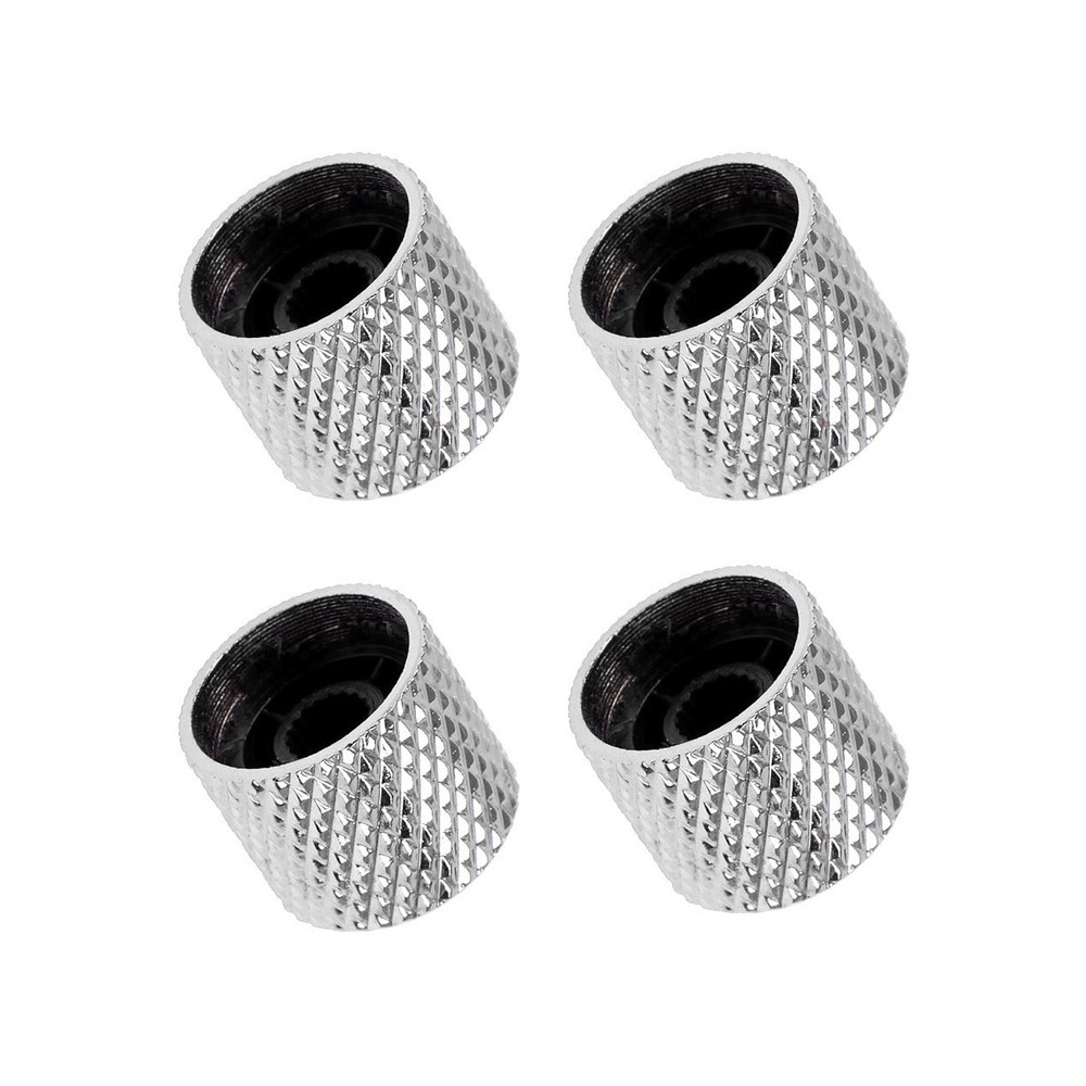 4Pcs Practical Metal Guitar Volume Knobs Electric Guitar Bass Control Knobs