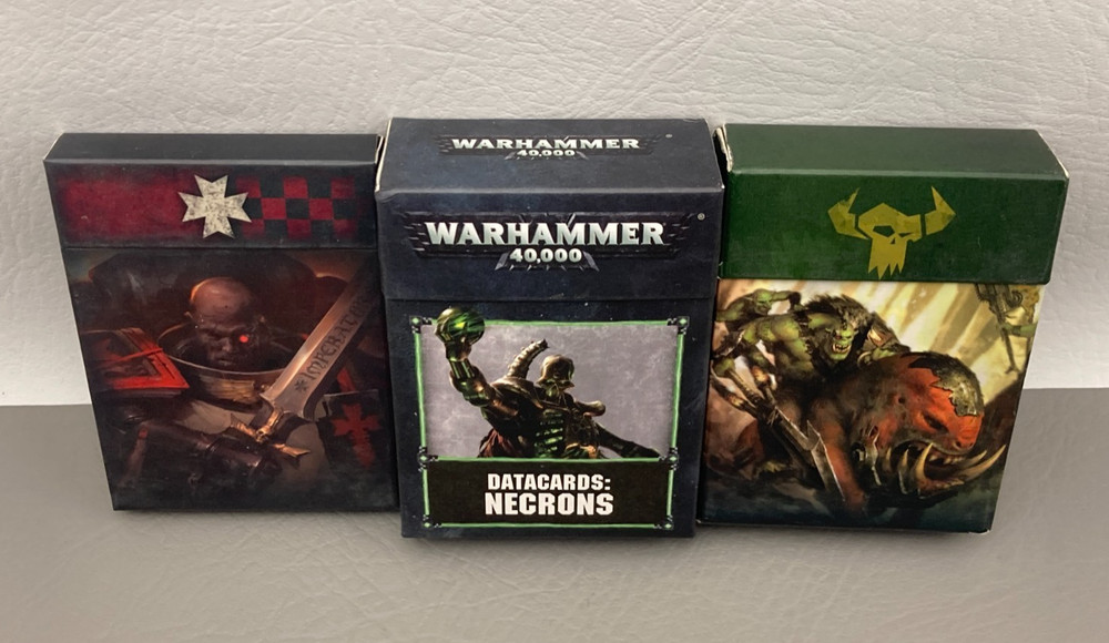 Warhammer 40k Necron Data Cards & More