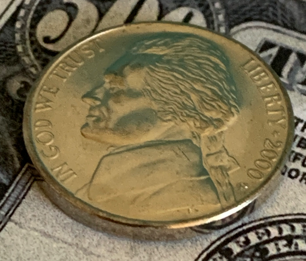 2000 P Jefferson Nickel - Full Steps - UNC. Combined Shipping.