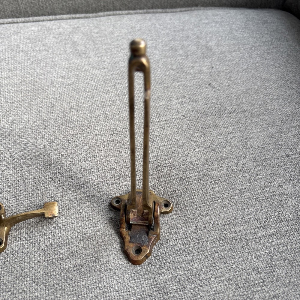 Antique Solid Brass Hotel Style Door Security Latch