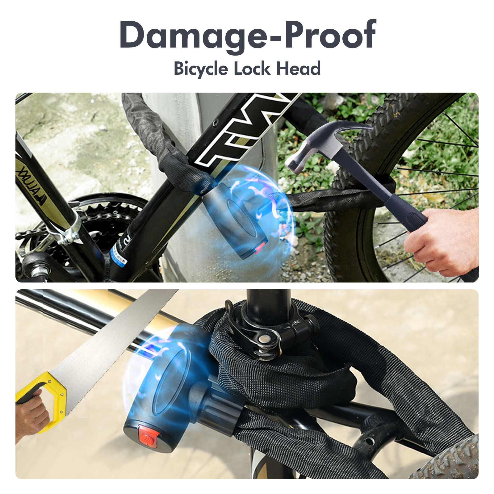 Lot Anti-theft Lock Electric Scooter Motorcycle Mountain Bike Chain Locks w/Keys