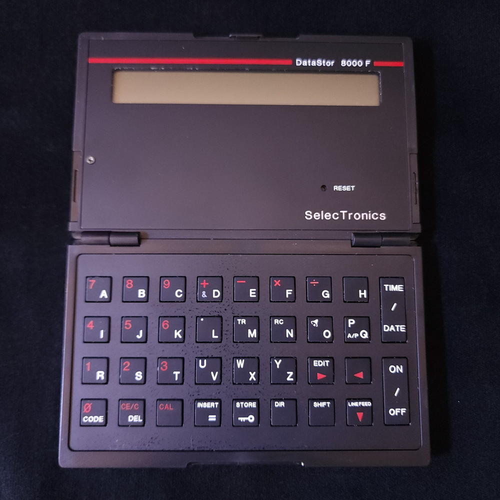 SelecTronics DataStor 8000F Data Bank Vintage Black Computer Untested As-Is