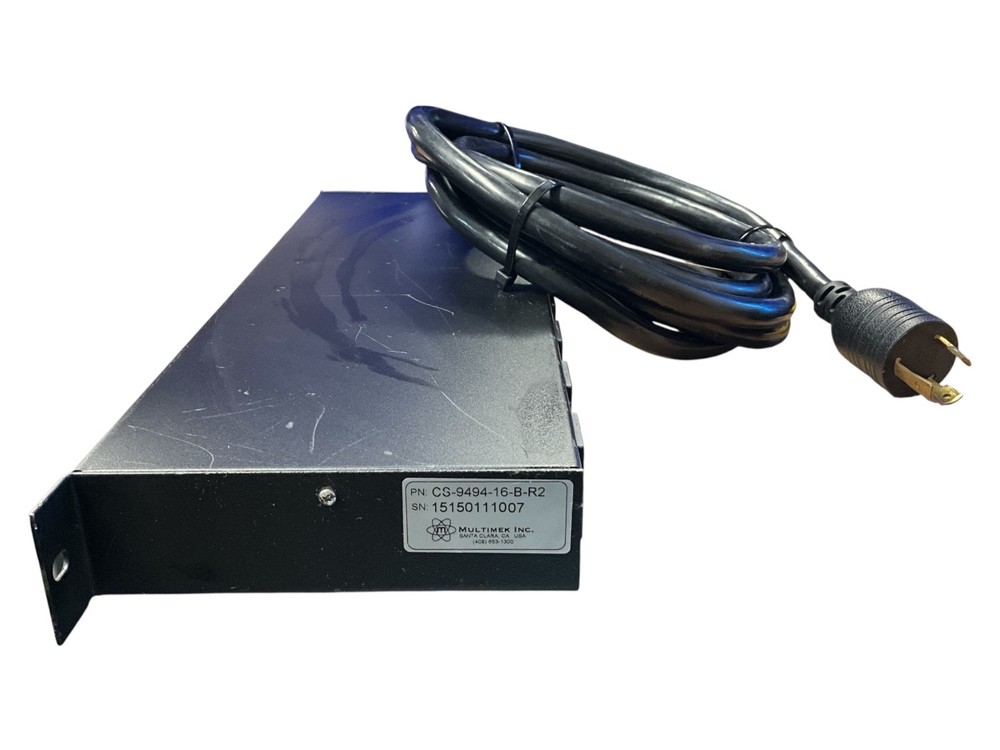 Multimek Inc CS-9494-16-B-R2 Rack Mount Power Distribution Interface Unit
