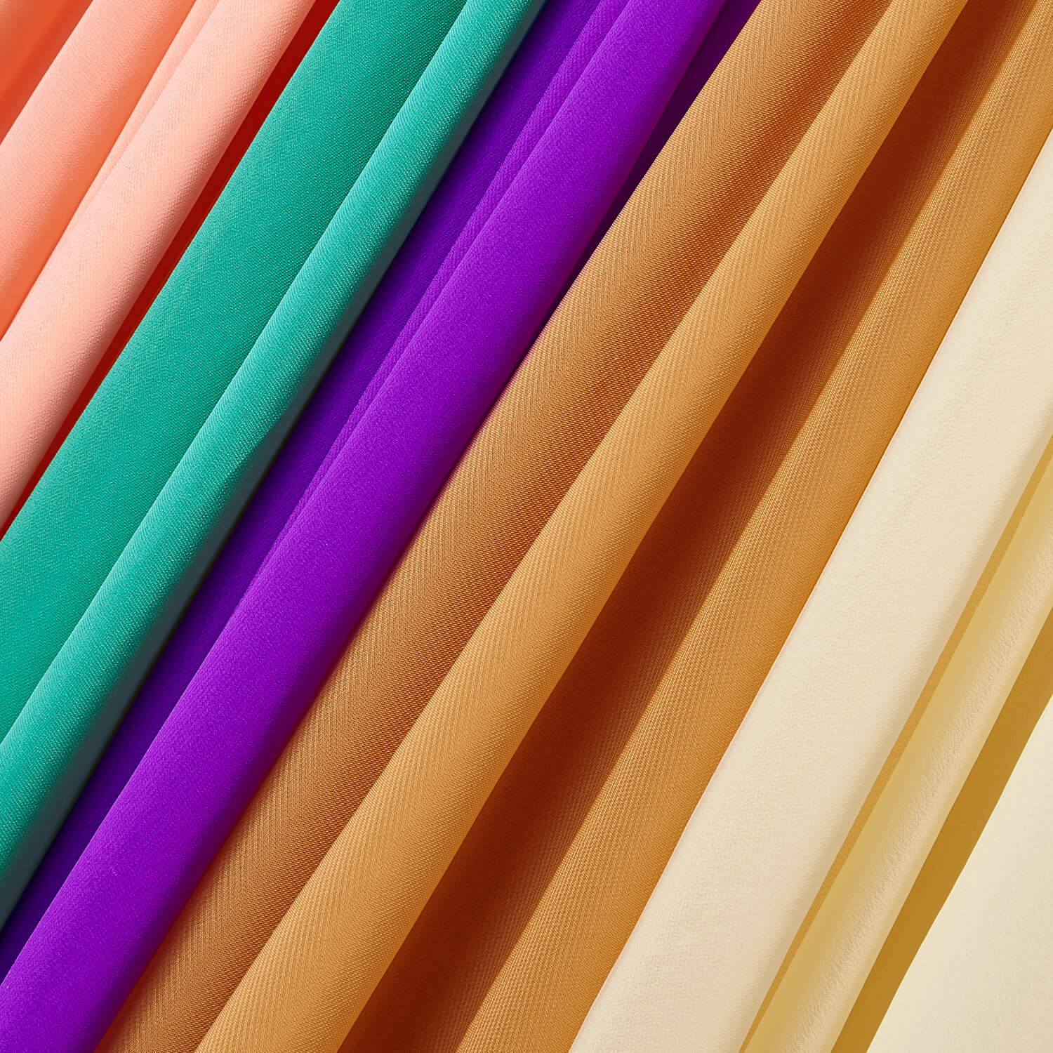 Polyester Chiffon Sheer Lightweight Breathable (60 Inch) Fabric By The Yard