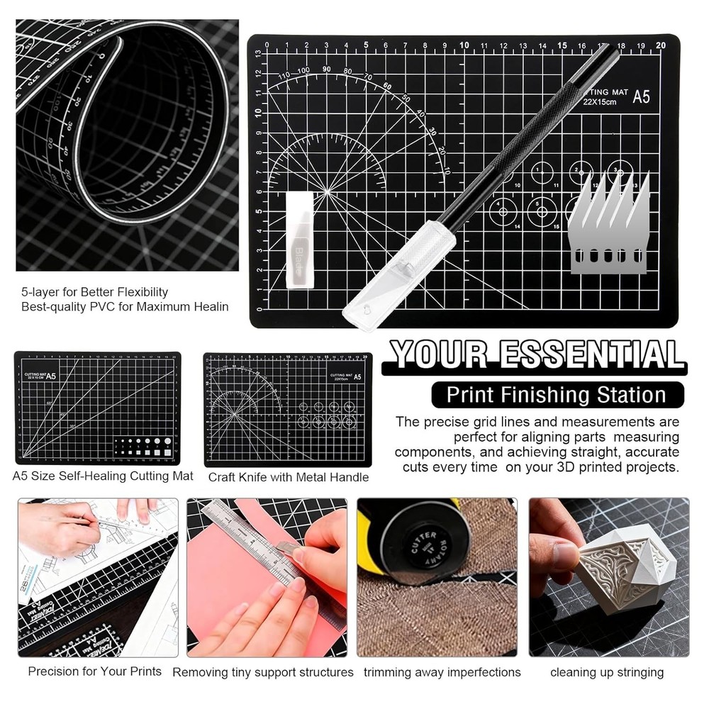 52-in-One 3D Printer Tools Kit Essential Accessories Maintenance Supplies