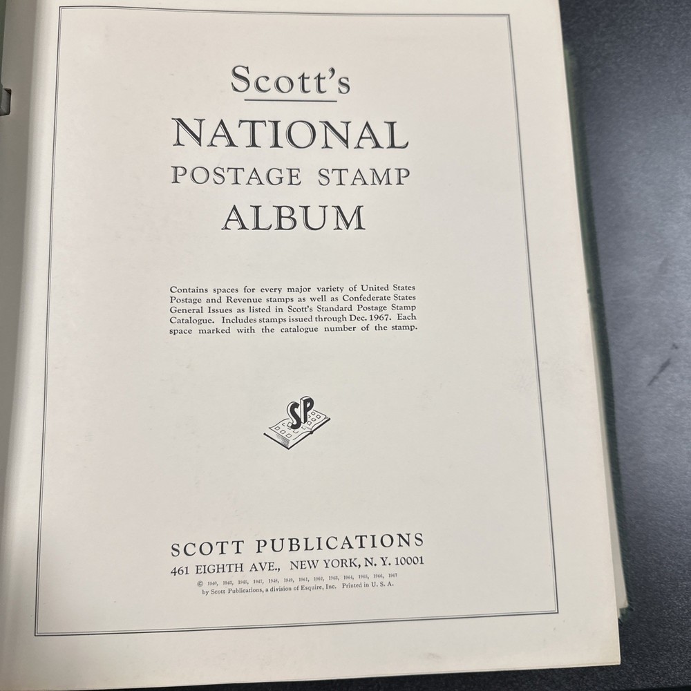 Scott American Stamp Album With Some Stamps Mint & Used
