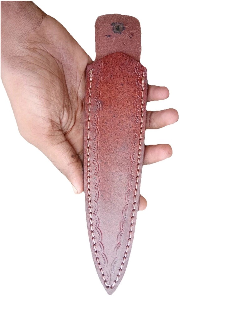 Fix Blade Double edge Dagger Damascus knife Boot Hunting Tactical Camel Bone