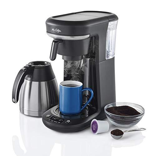 Mr. Coffee Programmable Coffee Maker Machine Single Serve 10 Cups, Black