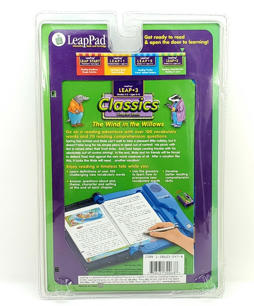 Leap Frog LeapPad Interactive Reading Classics The Wind in the Willows