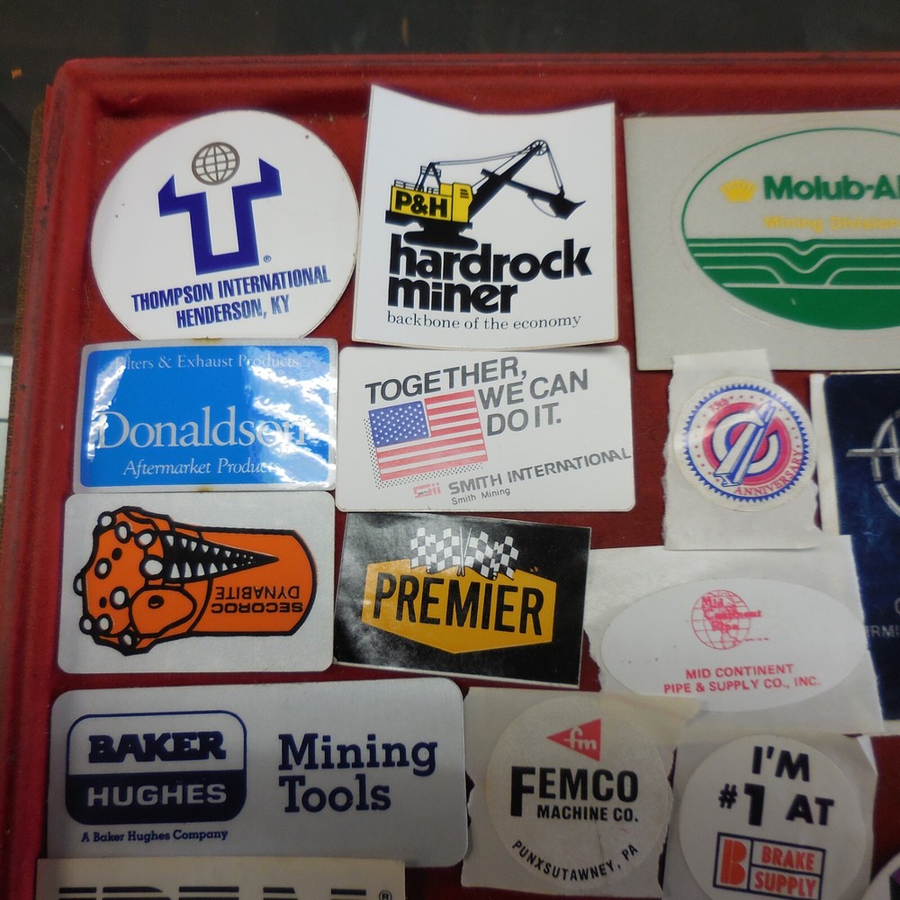 #8 LARGE LOT COAL MINING STICKERS RANDOMLY SELECTED FAST SHIPPING