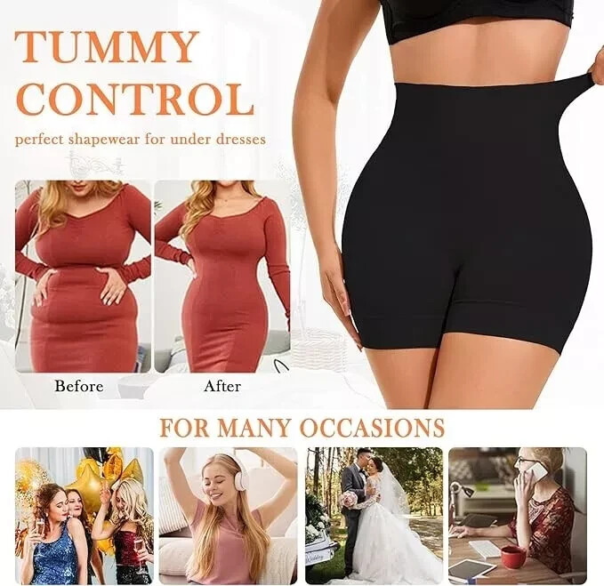 NIP / SHAPEMINT Essentials Women's HIGH WAISTED SHAPER BOYSHORTS Panties - 3XL