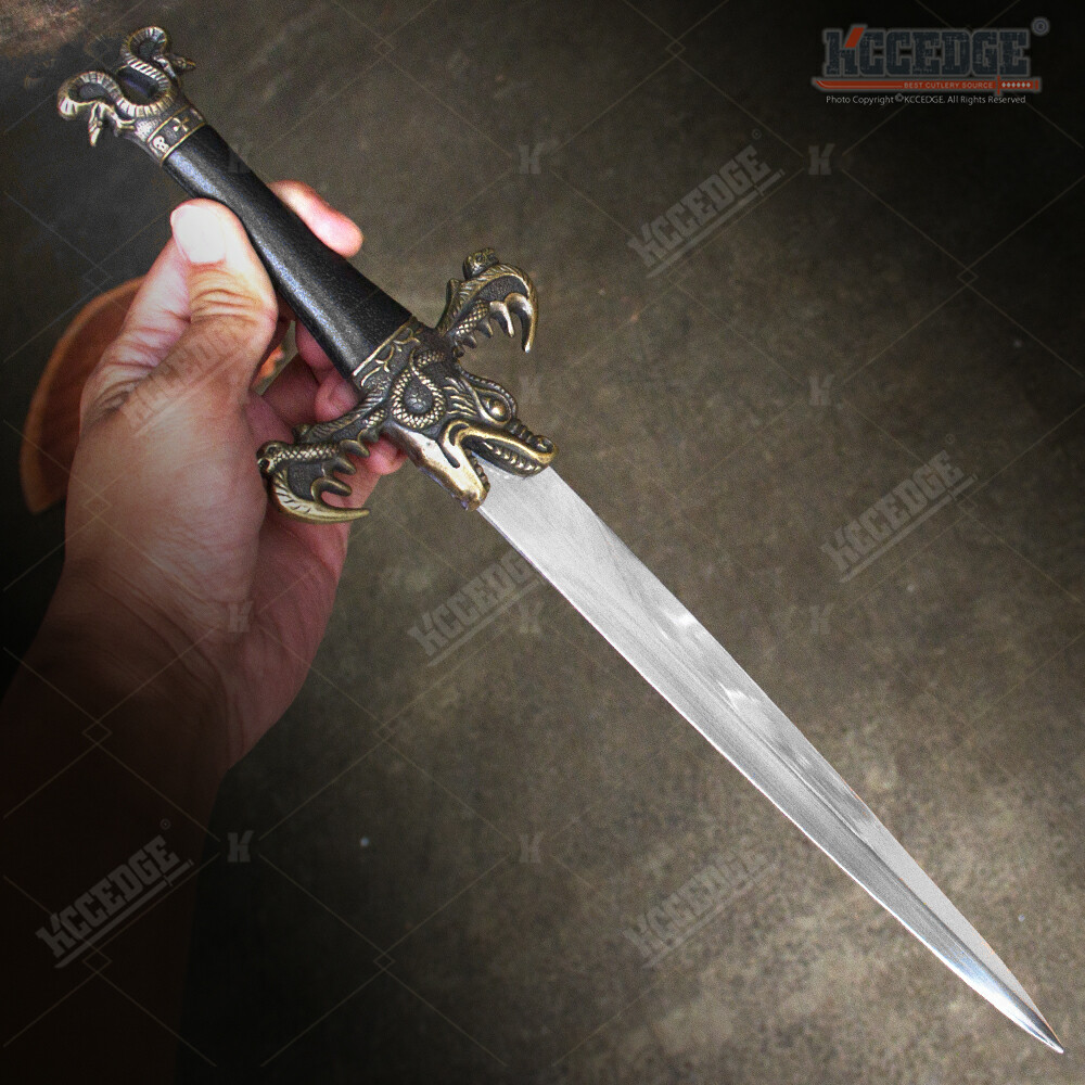16" Medieval Letter Opener King Dagger with Stainless Steel Blade