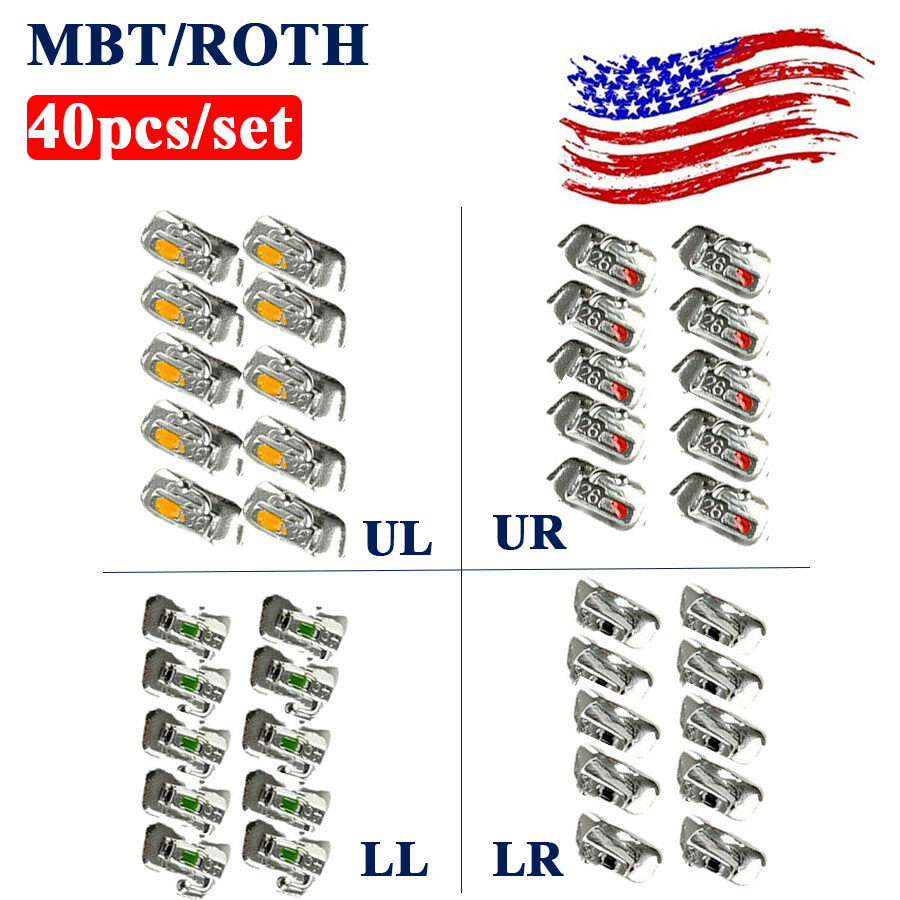 10Set Dental Orthodontic Buccal Tubes 1st 2nd Molar bracket Roth MBT022 Bondable