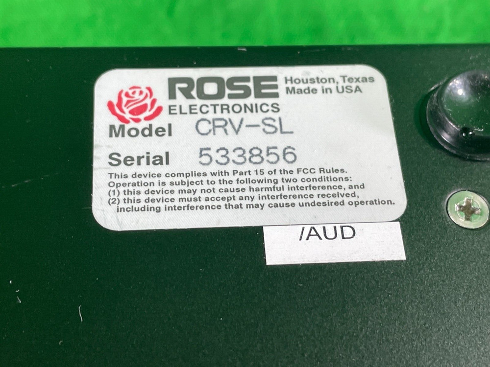 ROSE ELECTRONICS CRYSTAL VIEW CRV-SL TWISTED PAIR KVM EXTENDER.