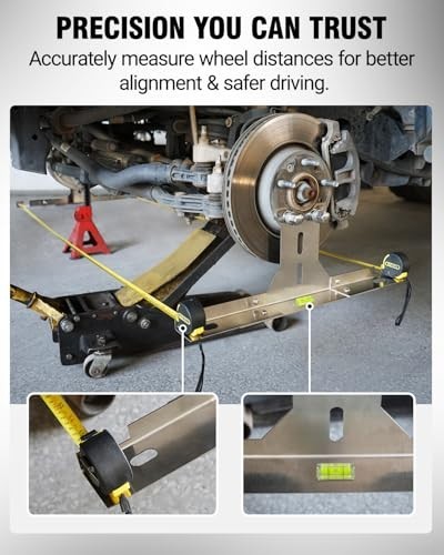 Heavy Duty Wheel Alignment Tool Kit - Stainless Steel Toe Alignment Tools, Hub S