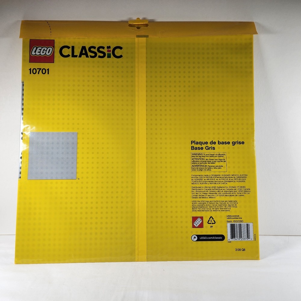LEGO CLASSIC: Gray Baseplate (10701)
