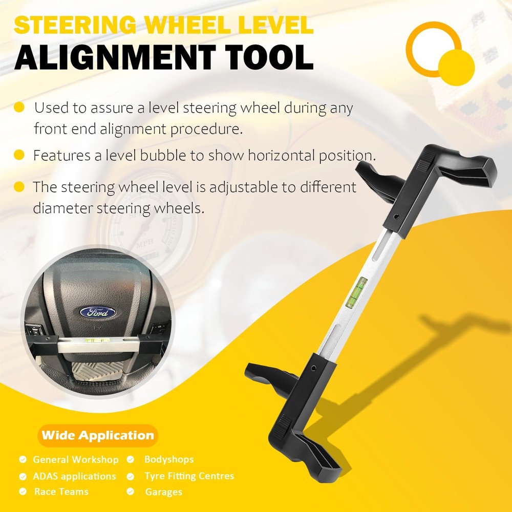 Steering Wheel Level Alignment Tool Fit for Most Wheels With an...